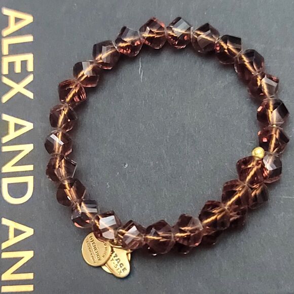 Alex and Ani Plum Mirage Wrap Bracelet - Picture 1 of 7